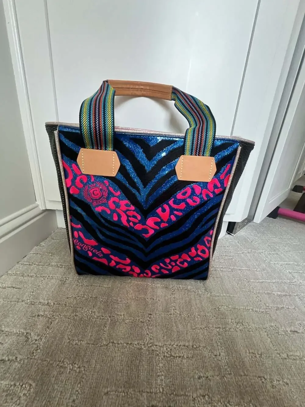 Consuela Chica Classic Tote - Noah Multi-Color Zebra and Leopard Print